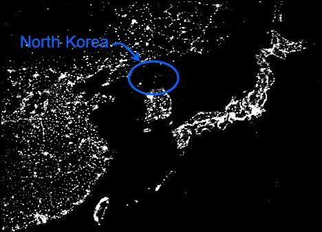 North Korea at Night